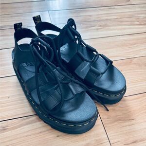 Doc Marten Nartilla Black Learher Gladiator Sandals